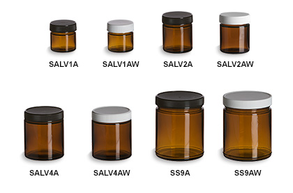 Amber Salve Glass Jars | Wholesale 