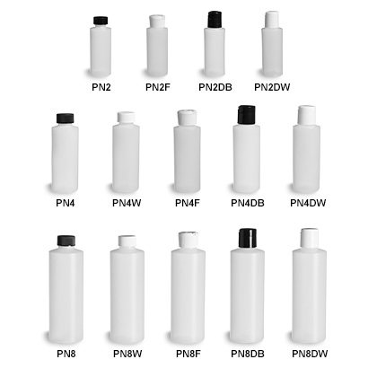 Natural HDPE Plastic Bottles